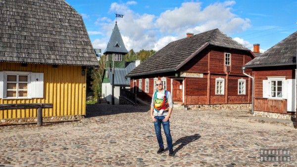 Market square, open-air museum in Rumšiškės - Lithuania