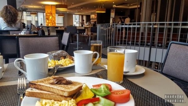 Breakfast at the Novotel hotel - Vilnius, Lithuania