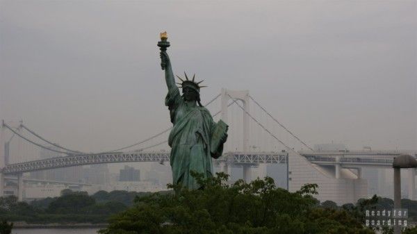 Japan, Tokyo - Odaiba island, rainbow bridge