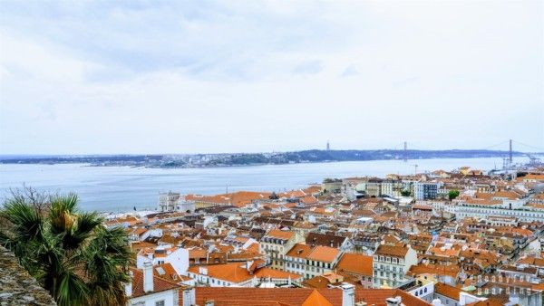Panorama over Lisbon from Castelo de Sao Jorge